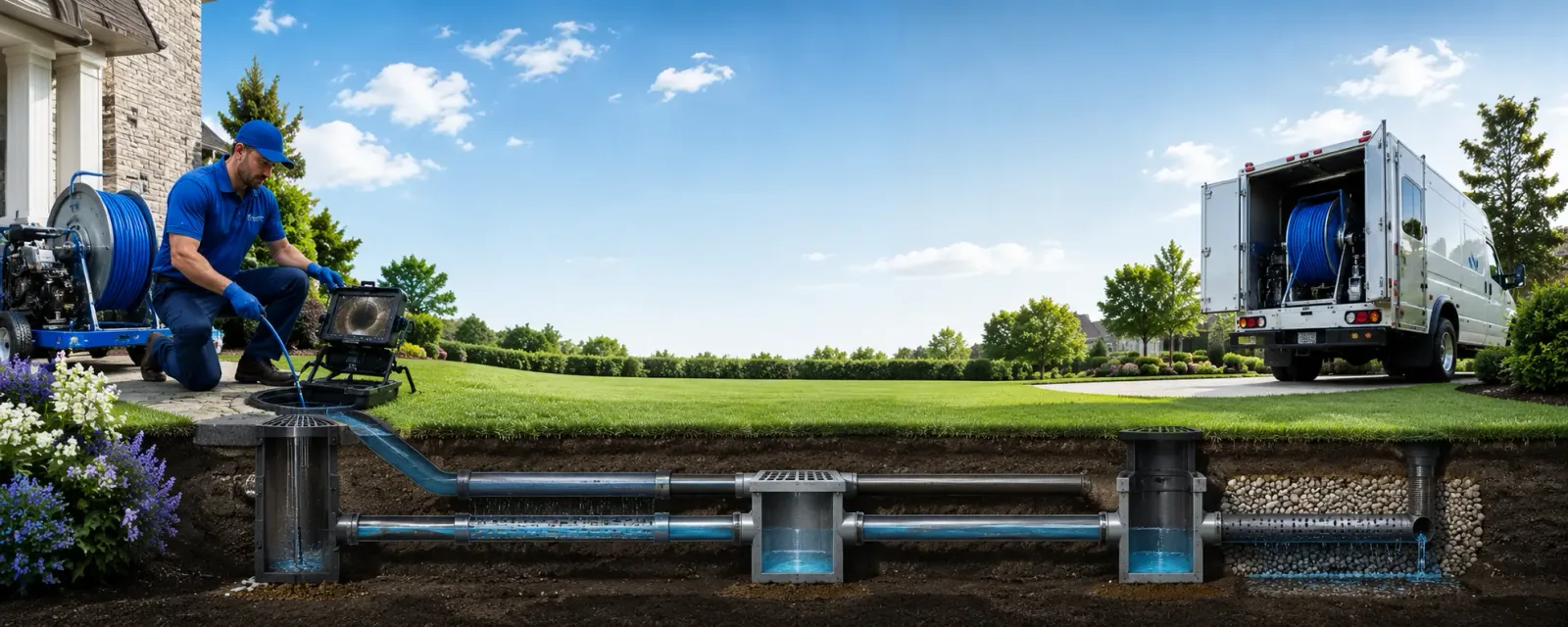Outdoor drain cleaning information for Crestline, OH